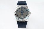 Swiss Replica Omega Constellation Grey Dial Stainless Steel Watch For Men